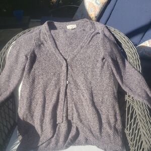 if it were me Heathered Purple Cardigan (L)